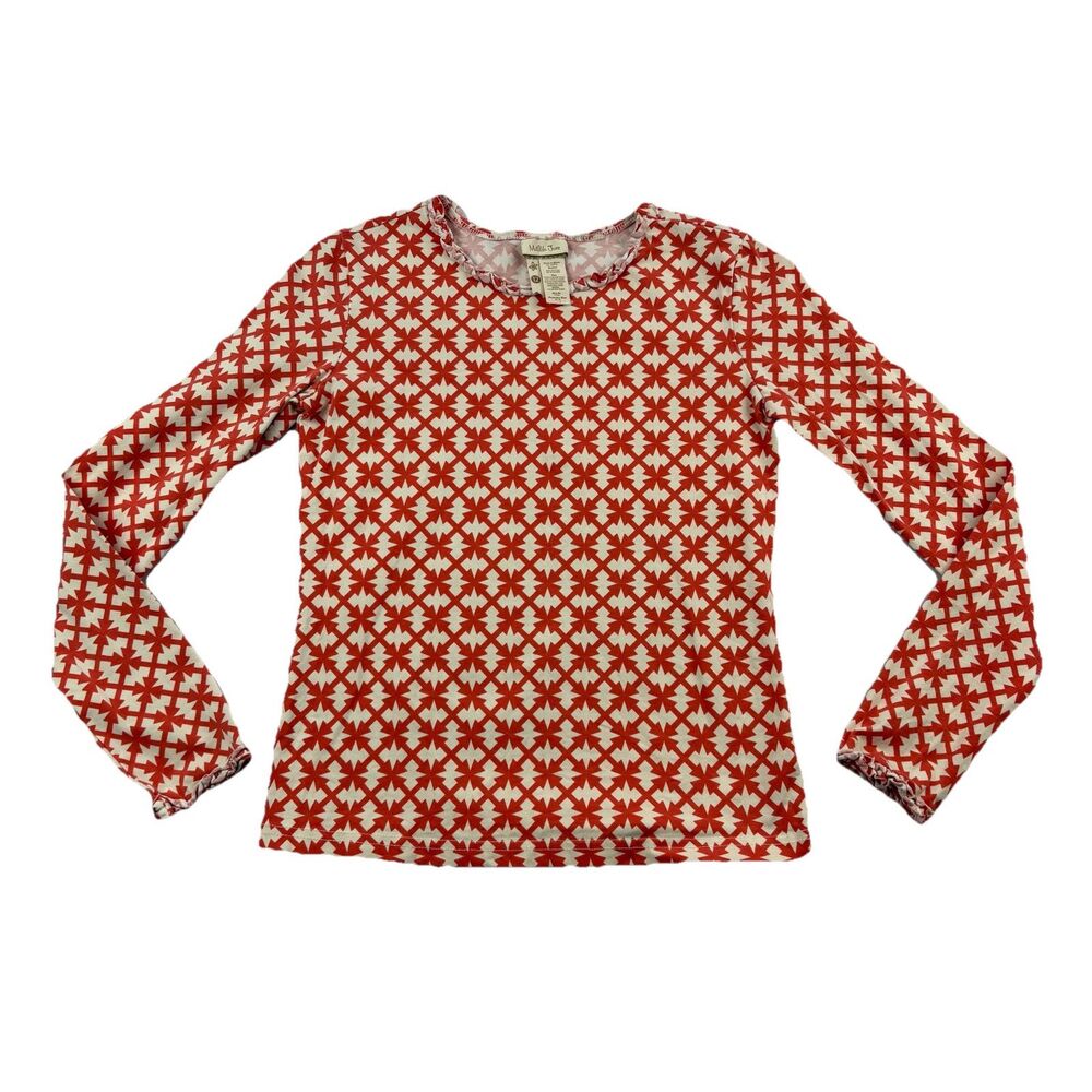 Matilda Jane Secret Fields Vault Sunset Top Girls 12 Long Sleeve Geometric